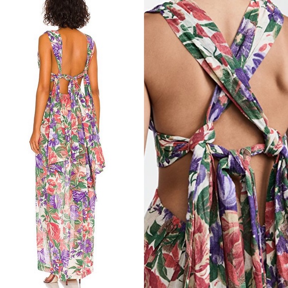 Just Bee Queen Sara floral purple dress size small NEW! New with tags! - Picture 4 of 17